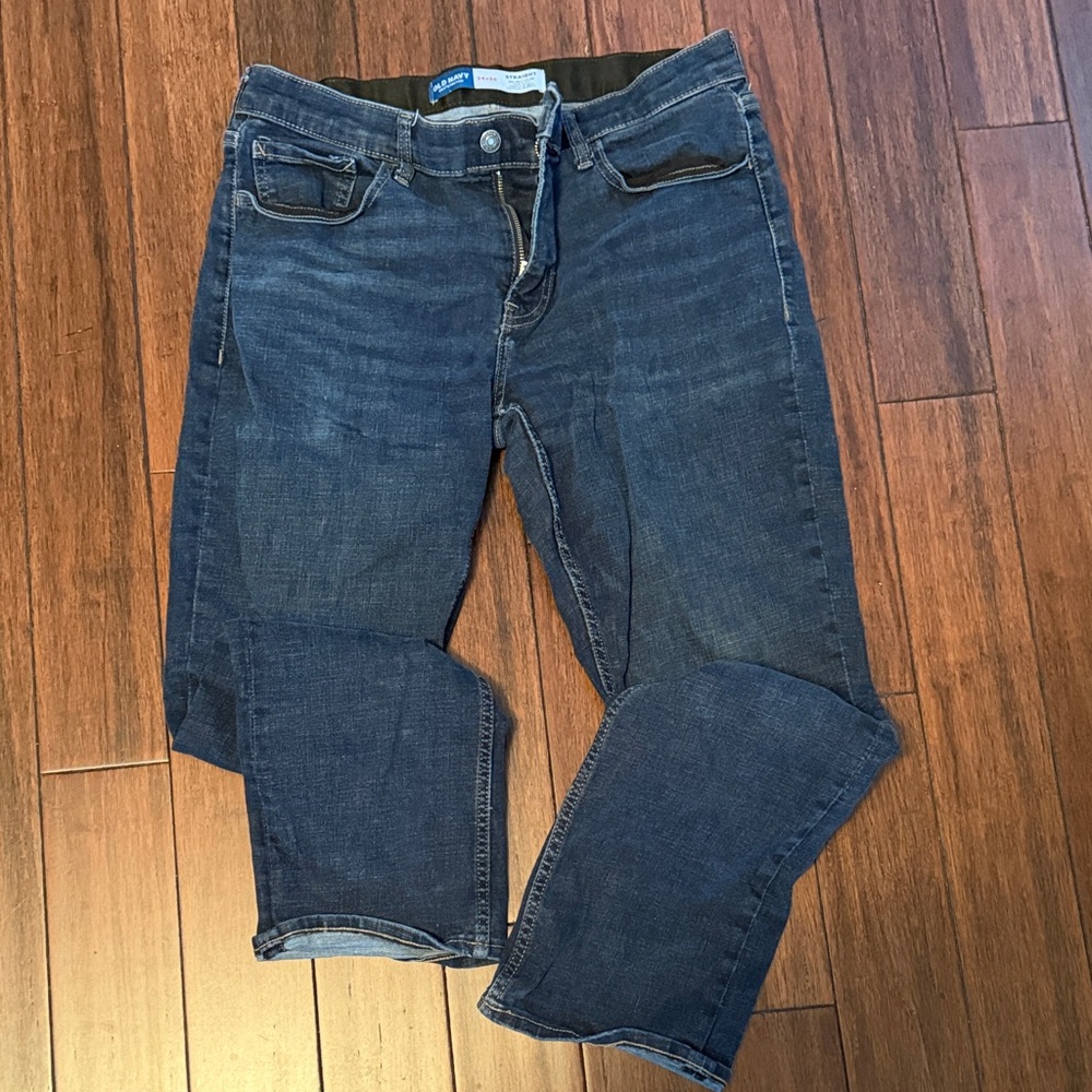 Old Navy Men's Dark Blue Relaxed Jeans